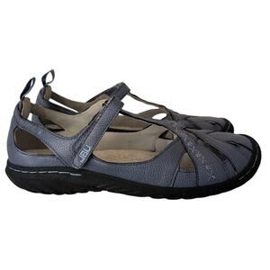 Mary Jane T Strap Flat Women 8.5 Faux Leather Casual Comfort Walking Travel Shoe